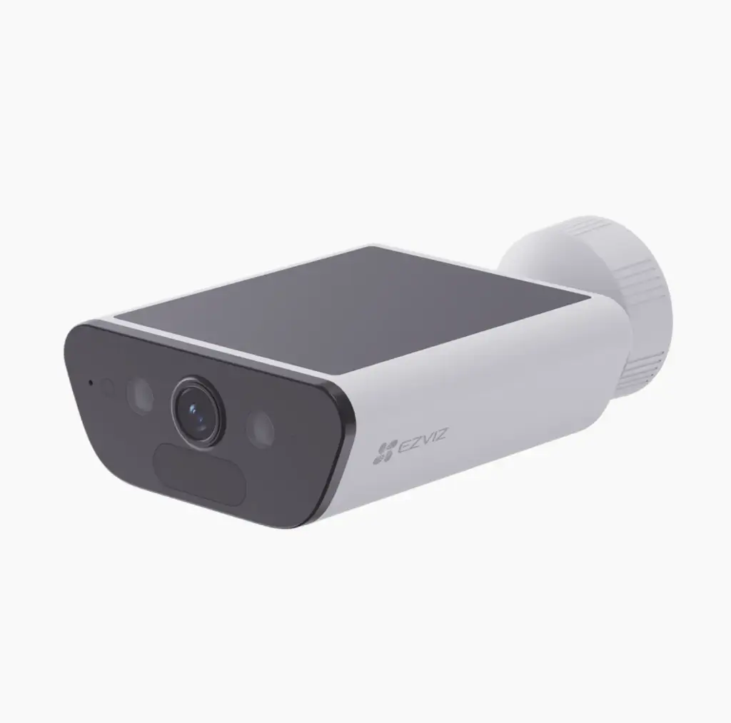 Cámara de Batería con Panel Solar Integrado / 4K Resolución / WI-FI 6 / Visión Nocturna / Detección Humana y de Vehículos / Batería de 10400 MAH / IP65 