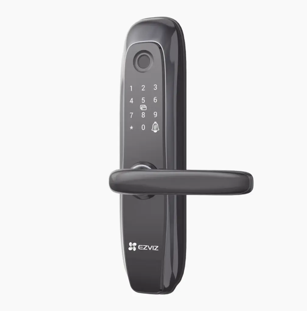 Cerradura Inteligente / Protocolo Zigbee / Códigos Temporales Para Visitantes / Lectura de Huella / Lectura de Tag / Contraseña / Botón para Timbrar / Alarma Anti-intrusión / Uso en Interior / Incluye HUB 