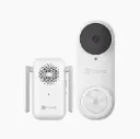 Timbre con Cámara Wi-Fi (Doorbell) de Batería Recargable / Libre de Cables / Uso Exterior Con Protección (IP65) / Cámara 3 Megapíxel / Llamada a la App / Incluye Timbre Para Interior Con Timbres Seleccionables / Ranura 